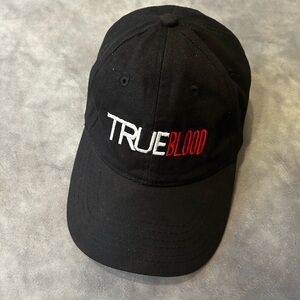 AMC HBO Go True Blood Black Embroidered Baseball Cap